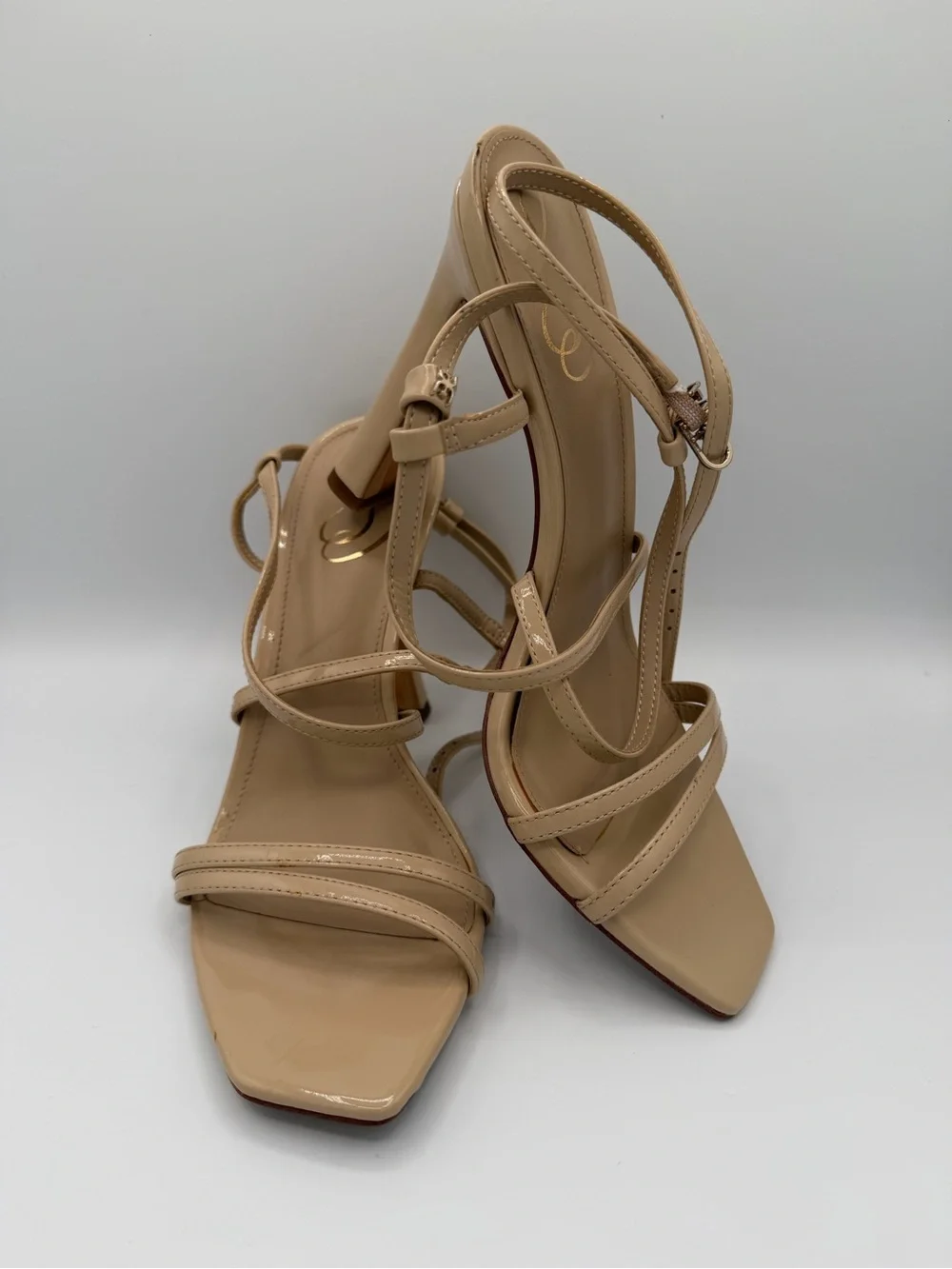Sam Edelman Beige Nude Strappy Heeled Sandals